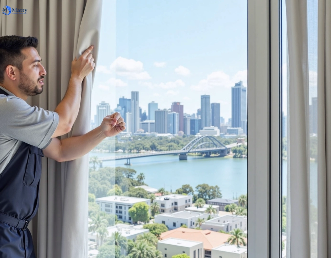 Professional curtain steam cleaning service phillip-bay-nsw QLD by Matty Curtain Cleaning