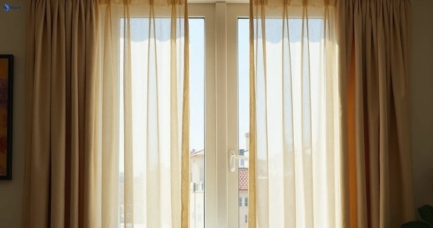 Dusty and dull curtains in phillip-bay-nsw before steam cleaning